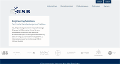 Desktop Screenshot of gsb-gruppe.de
