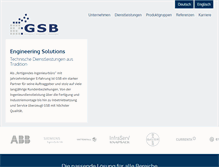 Tablet Screenshot of gsb-gruppe.de